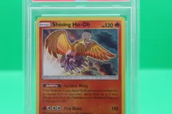 2017 POKEMON SM SHINING LEGENDS ETB PROMO #SM70 SHINING HO-OH-HOLO PSA 9 - Image 3