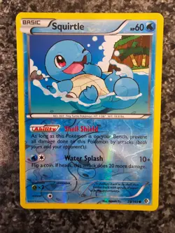 29/149 Squirtle Reverse Holo Pokemon Card Boundaries Crossed 2012 - Image 1