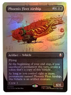 Mtg Phoenix Fleet Airship Borderless Avatar: The Last Airbender 323 Foil - Image 1