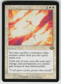 MTG Flare of Fortitude (Retro Frame) Normal Modern Horizons 3 # 391 NM - Image 1