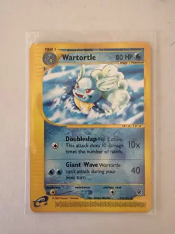 Pokemon TCG Wartortle Card 92/165 Expedition Base Set - Image 1