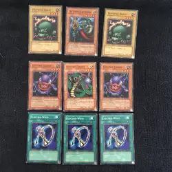 Yu Gi Oh! Thunder Type 9 Cards For Sale - Image 1