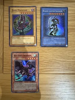 Yu-Gi-Oh TCG Holo Bundle 9 Cards - Dark Magician, Black Luster Soldier & Others - Image 1