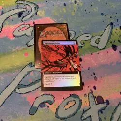 Lightning Greaves Extended Art Foil Mtg Play Test Card Shadow - Image 1