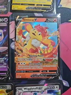 Pokemon TCG EX/V Lot Of 9 Cards NM Condition Authentic Lot 23 - Image 5