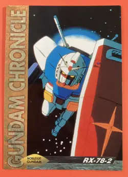 RX-78-2 GUNDAM Chronicle Card dass Masters 1996 BANDAI Very Rare - Image 1