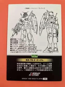 RX-78-2 GUNDAM Chronicle Card dass Masters 1996 BANDAI Very Rare - Image 4