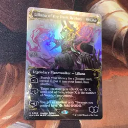 Liliana Of The Dark Realms X1 Mtg Bloomburrow Nm Borderless Raised Foil Gorgeous - Image 1