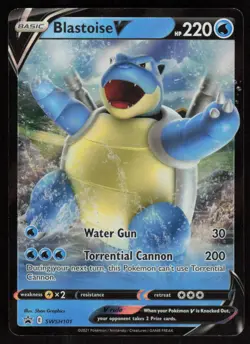 Blastoise V SWSH101: Sword & Shield Promo Cards Pokemon TCG Near Mint - Image 1