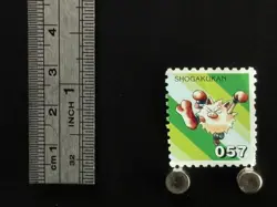 Primeape Pokemon Stamp Card Japanese Shogakukan Nintendo Game Anime Japan TCG A - Image 2