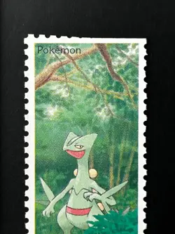 Sceptile Pokemon Stamp Shogakukan Japanese Card TCG Nintendo Game Anime Japan - Image 2