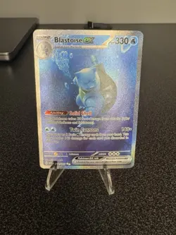 Pokemon TCG Scarlet & Violet 151 Blastoise EX Sir 200/165 Near Mint Condition - Image 1