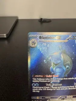 Pokemon TCG Scarlet & Violet 151 Blastoise EX Sir 200/165 Near Mint Condition - Image 2