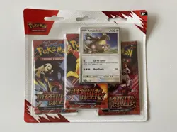 Pokemon TCG Destined Rivals 3 Pack Booster Kangaskhan - Image 1