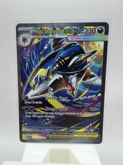 Mega Sharpedo ex 127/094 Pokemon Phantasmal Flames Holo - Image 1