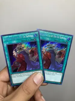 x2 Yugioh Secret Skills of the Six Samurai SPWA-EN007 Secret Rare 1st Ed NM (x2) - Image 1