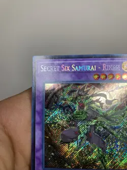 Yugioh! LP Secret Six Samurai - Rihan - SPWA-EN006 - Secret Rare 1st Edition VLP - Image 2