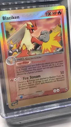 Blaziken - Pokemon EX Ruby & Sapphire Reverse Holo 3/109, Near Mint (CGC 7) - Image 2