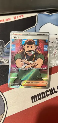 Pokemon - Judge - 228/091 - SV Paldean Fates - Full Art Trainer Card NM - Image 1
