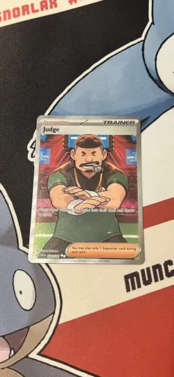 Pokemon - Judge - 228/091 - SV Paldean Fates - Full Art Trainer Card NM - Image 2