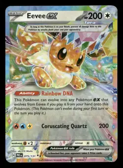 Eevee EX 075/131 - S&V Prismatic Evolutions - Double Rare - Pokemon TCG Card NM - Image 1
