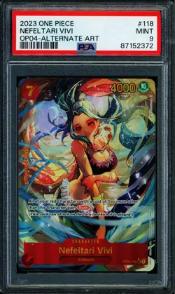 Nefeltari Vivi - OP04-118 - PSA 9 - Alt Art - English - One Piece - 523 - Image 1