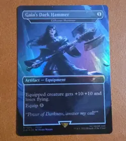 NM Rainbow Foil Gaia's Dark Hammer (Colossus Hammer) SLD #1866 Final Fantasy - Image 1
