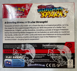 Pokemon Scarlet Violet Surging Sparks Booster Trading Cards New/Factory Sealed - Image 3