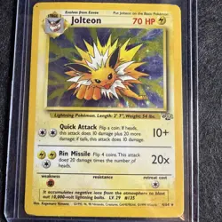 Pokemon TCG Jolteon Jungle Holo Rare Card 4/64 Vintage HP - Image 1