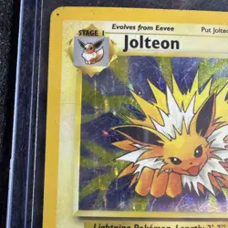 Pokemon TCG Jolteon Jungle Holo Rare Card 4/64 Vintage HP - Image 3