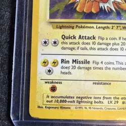 Pokemon TCG Jolteon Jungle Holo Rare Card 4/64 Vintage HP - Image 5