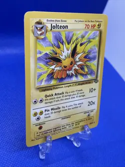 ⚡ Pokemon Jolteon TCG Jungle 20/64 Regular Rare Non-Holo Card NM ⚡ Vintage - Image 2