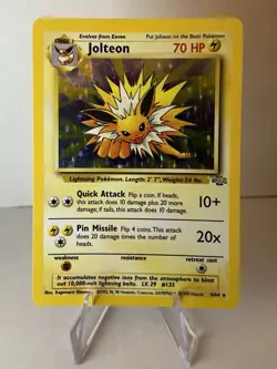 Vintage Jolteon Jungle Holo 4/64 Pokemon Card High End NM Clean Holo | WOTC 1999 - Image 1