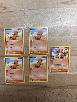 Charmander 58/112 Common Chameleon 31/112 FireRed & LeafGreen Pokemon Card Lot - Image 1