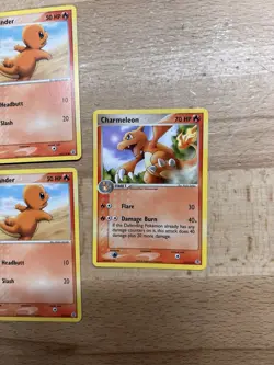 Charmander 58/112 Common Chameleon 31/112 FireRed & LeafGreen Pokemon Card Lot - Image 2