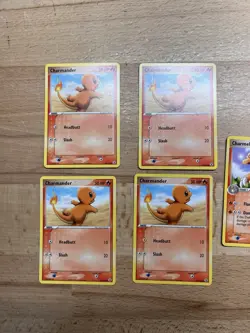 Charmander 58/112 Common Chameleon 31/112 FireRed & LeafGreen Pokemon Card Lot - Image 3