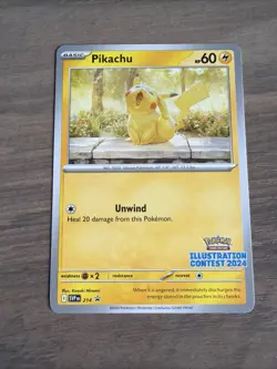 Pikachu Illustration Contest 2024 Promo SV: Scarlet & Violet Promo Cards 214 NM - Image 1