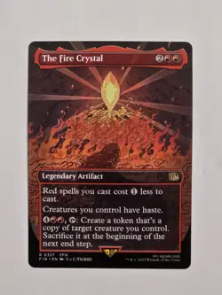 The Fire Crystal - R0337 Reg (Borderless) - Final Fantasy - Magic the Gathering - Image 1