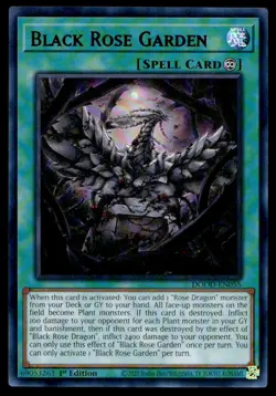 Yu-Gi-Oh TCG Doom of Dimensions #DOOD-EN055 Black Rose Garden Ultra Rare,1st Ed. - Image 1