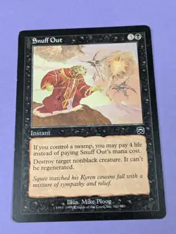 MTG Magic: Mercadian Masques: Snuff Out #162/350 Common - LP - Image 1