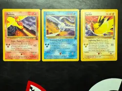 Pokemon Legendary Bird Set Articuno, Moltres, Zapdos Base Singles MINT - Image 1