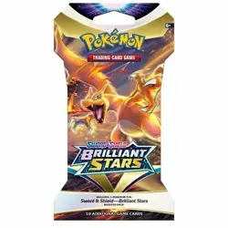 1x Random Art Pokemon TCG Sword & Shield-Brilliant Stars Sleeved Booster Pack 820650809972 - Image 1