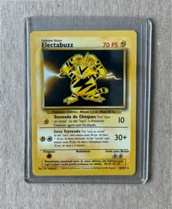 Electabuzz 20/102 - 1999 Pokemon Base Set Unlimited WOTC TCG (Portuguese) - Image 3