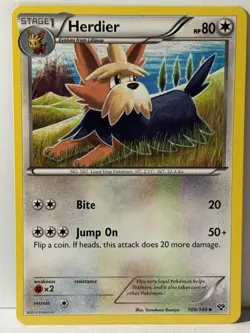 Herdier 109/146 XY Base Set NM Pokemon Fast Shipping - Image 1