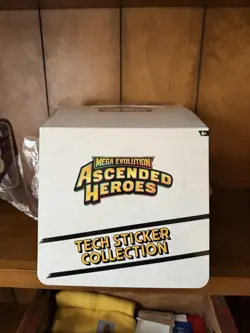 Pokemon Ascended Heroes Tech Sticker Collection 6x6 Set Of 12 Full Box In Hand - Image 2