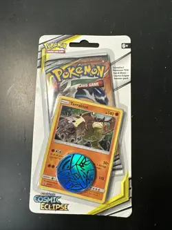 Pokemon TCG - Sun & Moon Cosmic Eclipse Single Booster Blister Pack - Terrakion - Image 1
