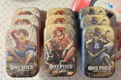 3x One Piece TCG Volume 2 Tin Pack Set | 9 Total | OP-TCG 9 | Sealed Mini Tins - Image 1