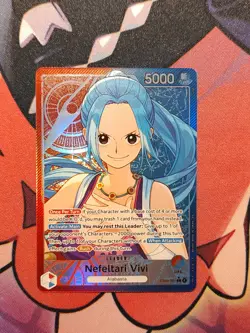 One Piece English EB03-001 Nefeltari Vivi (L) Leader Alt Art Heroines Edition - Image 1