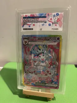 Pokemon TCG Prismatic Evolutions Sylveon EX Card 156/131 SIR Ace 9 Mint - Image 1