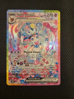 Pokemon TCG Sylveon EX Prismatic Evolutions Holo Card 156/131 SV SIR - Image 1